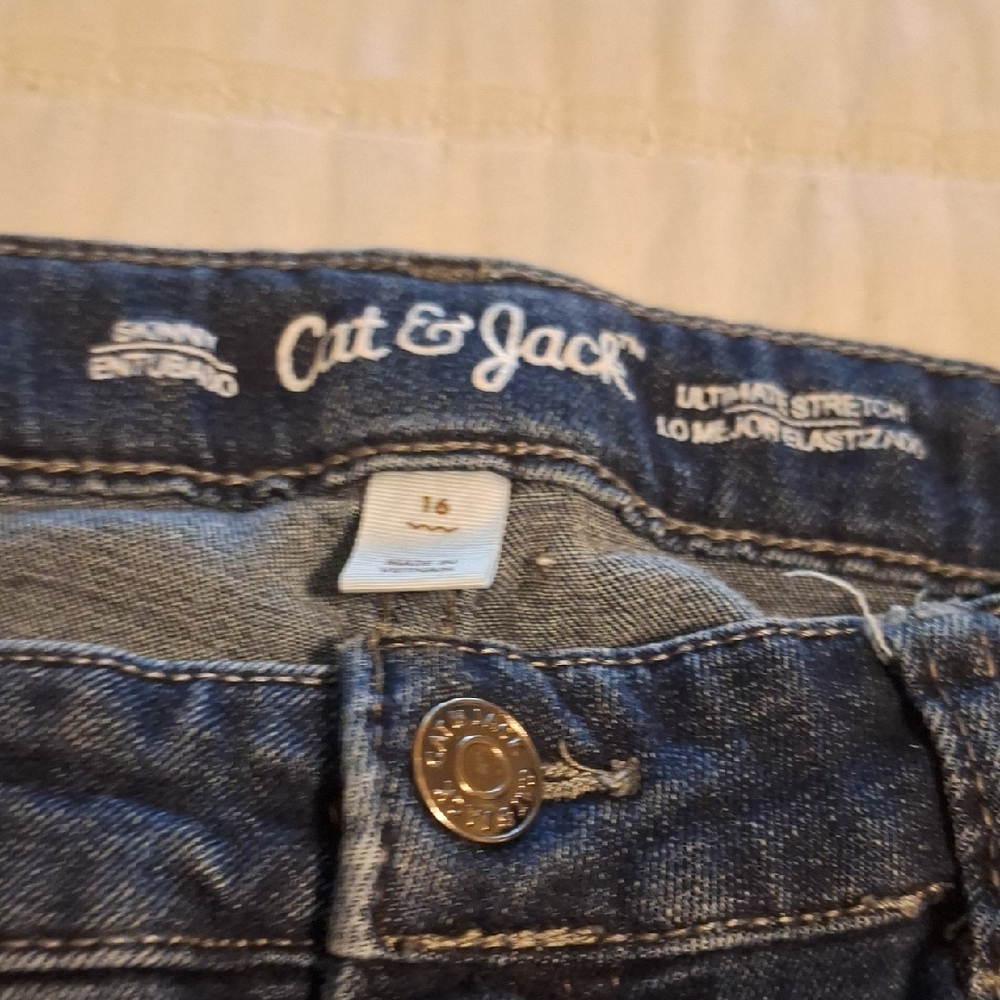 Cat & Jack Dark Blue Stretch Jeans